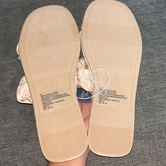 Universal Thread Women's Knotted Slide Sandals tan size 8 NWT - Picture 8 of 8